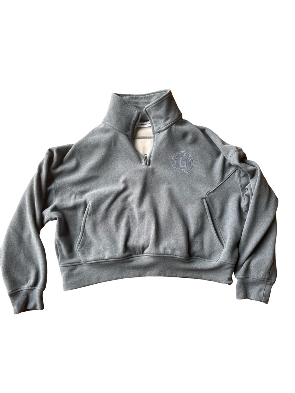 Burn Boot Camp Blue Quarter-Zip Fleece Sweatshirt